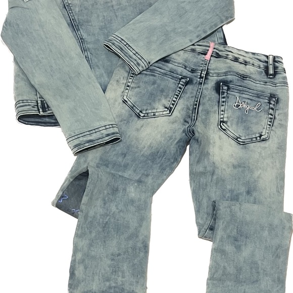 Desigual Jean Jacket and Matching Jeans - kids size 9/10 - Picture 5 of 5